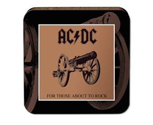 ACDC For Those About to Rock Album Design Cork Back Drink Coaster