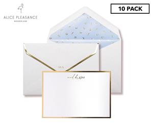 Alice Pleasance Wonderland Mad Kisses Correspondence Cards 10-Pack