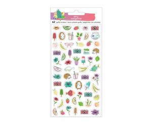 American Crafts - Amy Tan Stay Sweet Stickers 62 per pack Mini Puffy Icons