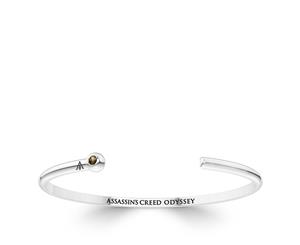 Assassin's Creed Odyssey Quartz Stone Cuff Bracelet For Women In Sterling Silver Design by BIXLER - Sterling Silver