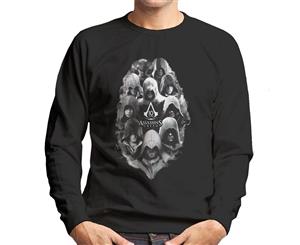 Assassins Creed 10 Years Of Characters Men's Sweatshirt - Black