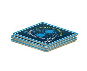 Australian Open Grand Slam Tennis Trophy Design Coasters