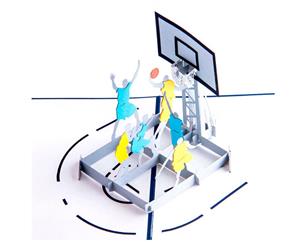 Basketball Pop Up Greeting Card