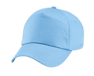 Beechfield Plain Unisex Junior Original 5 Panel Baseball Cap (Sky) - PC2109