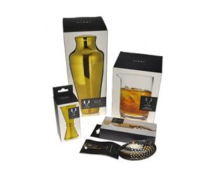 Belmont Gold Viski Cocktail Shaker Set