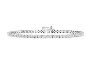 Bevilles Meera Tennis Bracelet with 3.00ct of Laboratory Grown Diamonds in 9ct White Gold