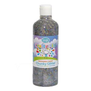 Boyle 500ml Crafty Kid Washable Chunky Glitter Paint