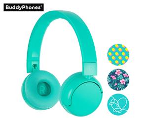 BuddyPhones POP Kids' Headphones - Turqupose