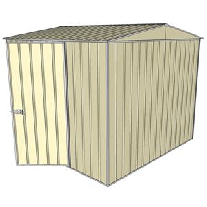 Build-a-Shed 2.3 x 2.3 x 2.3m Gable Single Hinged Side Door Shed - Cream