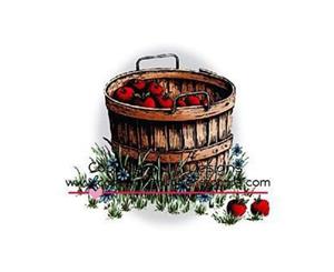 C.C. Designs - Doveart Cling Stamp 3.75X3 Apple Basket