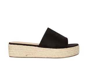 Cabo Wildfire Womens Flatform Slide Slip On - Black