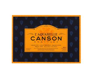 Canson Heritage Watercolour Block - 20 Sheets - 300gsm - 7" x 10" (18 x 26cm) - NOT