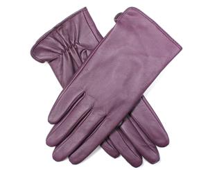 Dents Women's Leather With Tricot Lining Gloves - Violet