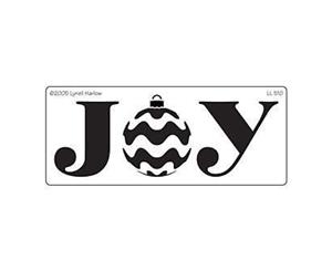 Dreamweaver Metal Stencil 4 Inch X6.875 Inch - Joy Ornament