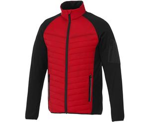 Elevate Mens Banff Hybrid Insulated Jacket (Red) - PF1926