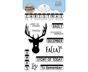 Elizabeth Craft Clear Stamps - December Moments