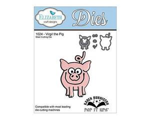 Elizabeth Craft Pop It Up Metal Dies By Karen Burniston Virgil The Pig