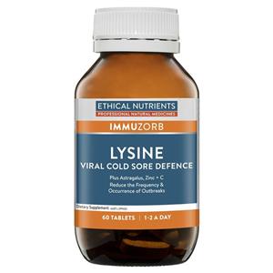 Ethical Nutrients IMMUZORB Lysine Viral Cold Sore Defence 60 Tablets