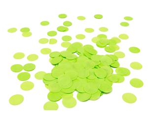 FS Paper Confetti Circles Lime Green 15g