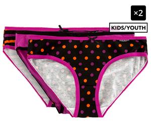 Freegun Girls' Little Marcel Cotton Knickers 3-Pack - Fuchsia