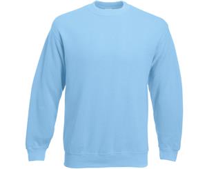 Fruit Of The Loom Mens Set-In Belcoro Yarn Sweatshirt (Sky Blue) - BC365