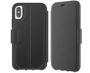 GRIFFIN SURVIVOR STRONG CARD WALLET CASE FOR IPHONE XS/X - BLACK