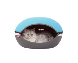 Ibiyaya Little Arena Pet Cave Collapsible Pod for Cats & Small Dogs Blue