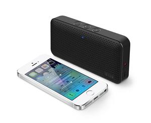 Iluv Mini Slim Wireless Bluetooth Portable Speaker for Smartphones/Laptops Black