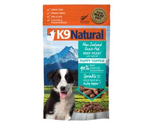 K9 Natural Freeze Dried Puppy Beef with Hoki Topper 142g