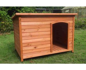 Large Timber Pet Dog Puppy Wooden Cabin Kennel Timber House