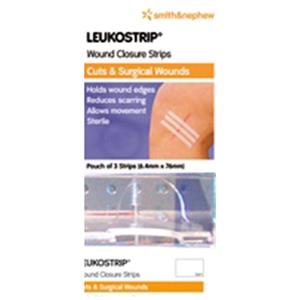 Leukostrip 6.4mm x 76mm Single Dressing