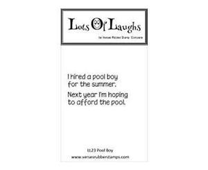 Lots Of Laughs Cling Mounted Stamp 4.5In. X6.5In. Pool Boy