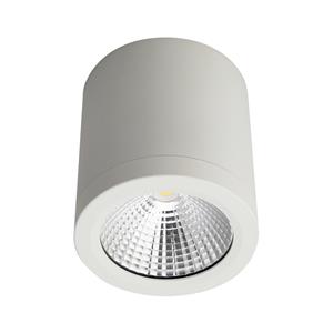 Lutec 10W LED IP54 Warm White White Finish Sura Downlight