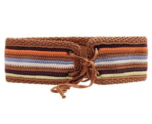 M Missoni Women's Self-Tie Knitted Belt - Brown