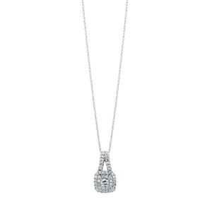 Michael Hill Designer Arpeggio Pendant with 1/2 Carat TW of Diamonds in 14ct White & Rose Gold