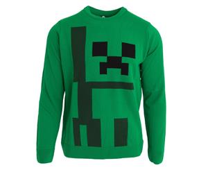 Minecraft Unisex Adults Creeper Sweater (Green) - PG122