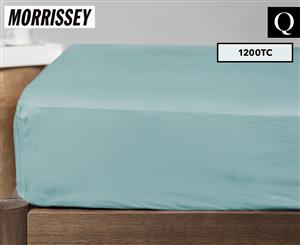 Morrissey Luxury 1200TC Sateen Queen Bed Fitted Sheet - Seasalt