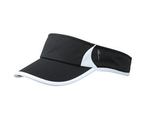 Myrtle Beach Adults Unisex Running Sunvisor (Black/White) - FU662