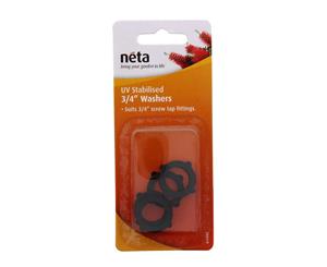 Neta Washer 3/4 Inch 4 Pack UV Stabilised For Screw Tap Fittings Garden Water