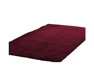 New Designer Shag Shaggy Floor Confetti Rug Burgundy 200x230cm