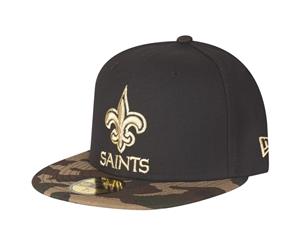 New Era 59Fifty Fitted Cap - GOLD New Orleans Saints camo - Black