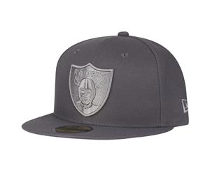 New Era 59Fifty Fitted Cap - GRAPHITE Oakland Raiders