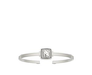 New York Yankees Cuff Bracelet For Women In Sterling Silver Design by BIXLER - Sterling Silver