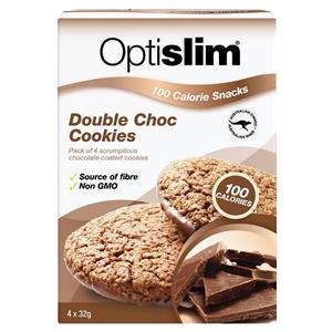 Optislim 100 Calorie Snack Double Choc 4 Cookies