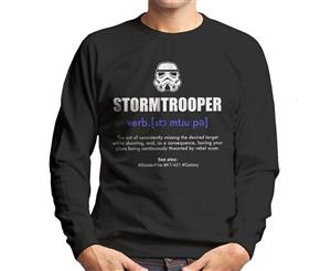 Original Stormtrooper Dictionary Definition Men's Sweatshirt - Black