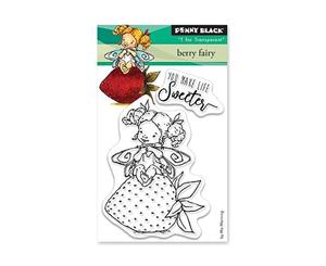 Penny Black Clear Stamps - Berry Fairy 3 inch X4 inch