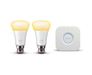 Philips Hue Lights Starter Kit B22 Warm Light Dimmable/Wireless LED Bulb/Bridge