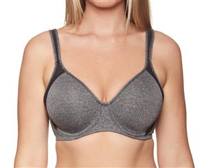 Playtex Women's Active Classic Underwire Bra - Gravel Grey Heather/Black