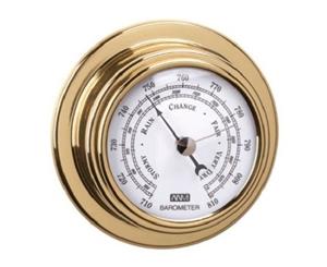 Polished Brass Boat Barometer