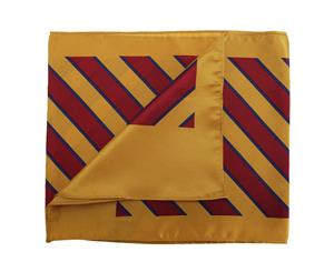 Premier Scarf  Womens/Ladies Wide Stripe Business Scarf (Crimson/ Gold) - RW1151